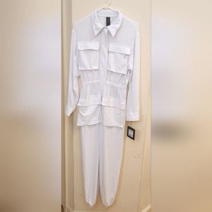Norma Kamali White Jumpsuit